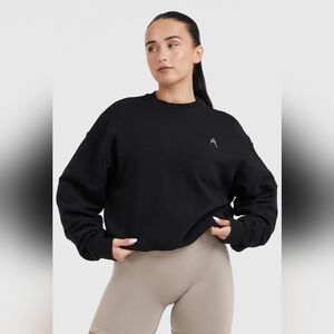 Oner Active All Day Lightweight Oversized Sweatshirt - Black